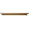 Ekena Millwork Heaton Hidden Support Steel Bracket w/ 20" Support Depth, Hammered Gold 3"W x 24"D x 2"H BKTM03X24X02HEHGO - alternate 10